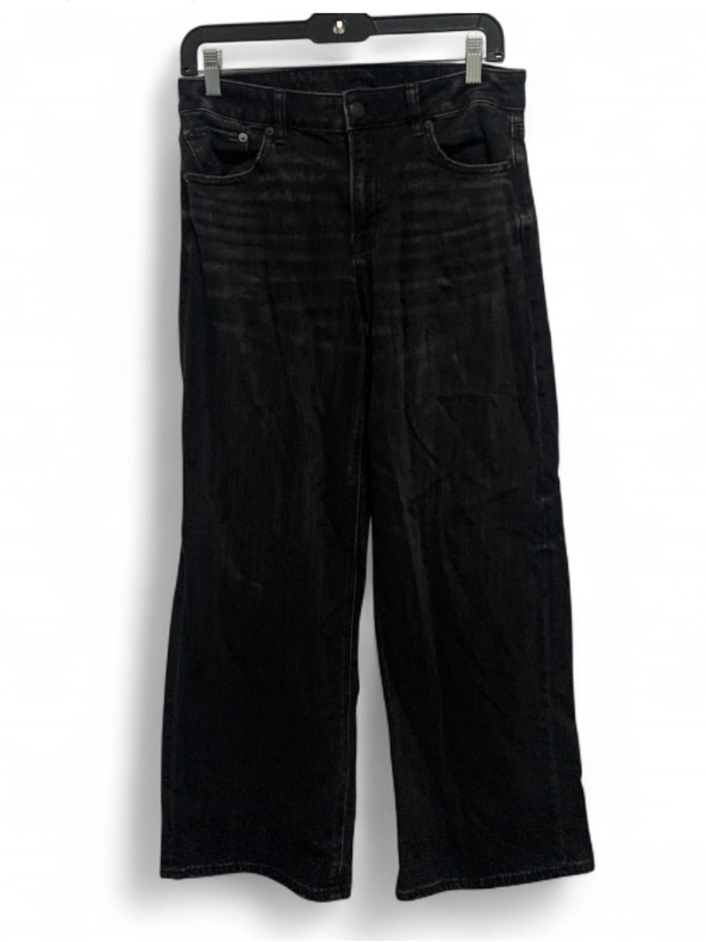 American Eagle Outfitters Black Low Rise Baggy Wide-Leg Jeans